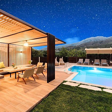 Cretan Sunrise Villa Heated Pool Dhimitroulianá Exterior foto