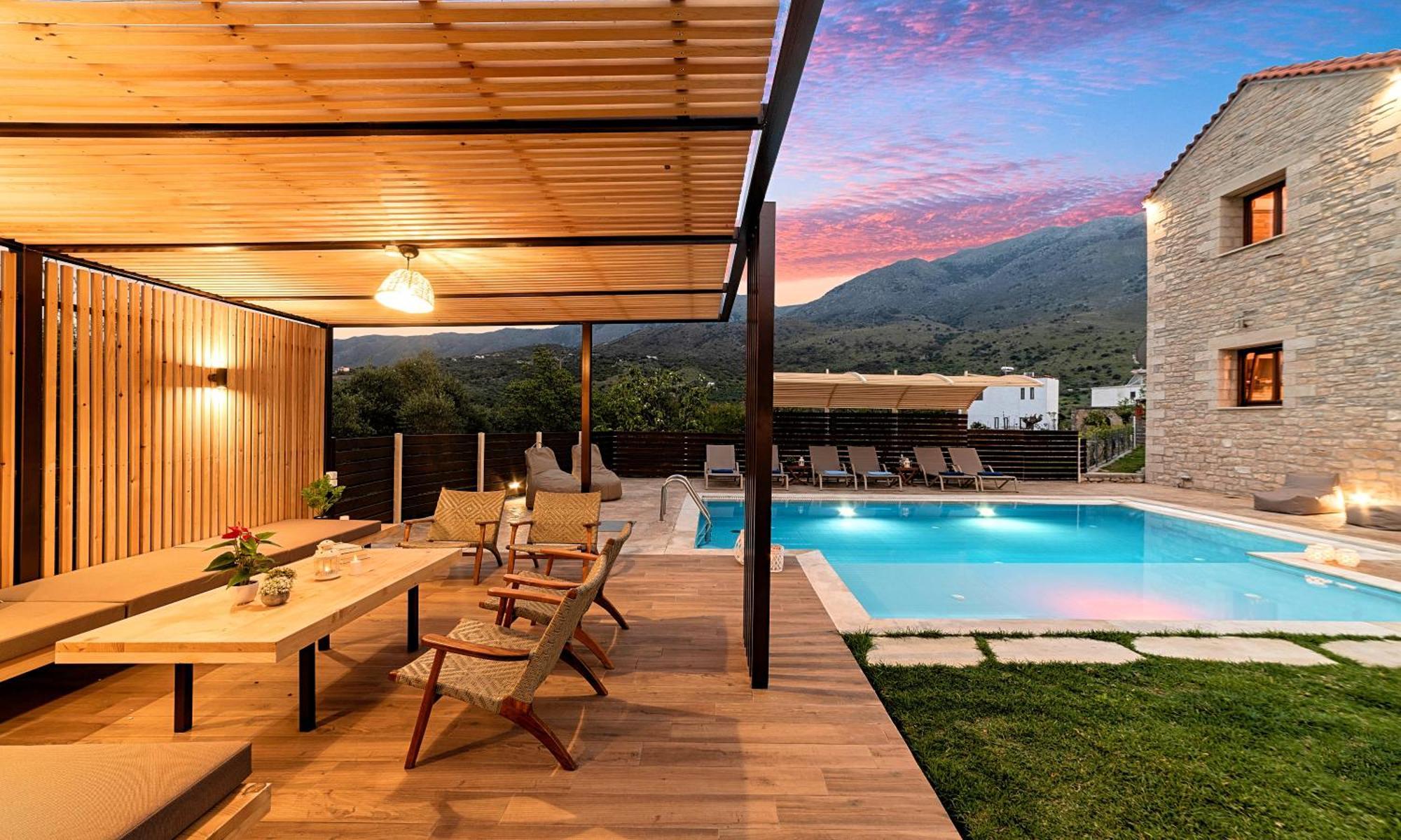 Cretan Sunrise Villa Heated Pool Dhimitroulianá Exterior foto